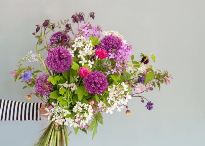 One of The Flower Folk's bouquets of locally grown flowers.-2