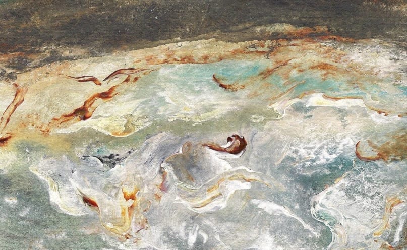 Maggi-Hambling-CBE-‘Night-Sea-Storm’-2015-Ink-and-acrylic-on-paper