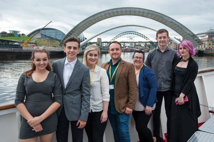 Tyneside students celebrate success on-board river cruiser I Love Newcastle