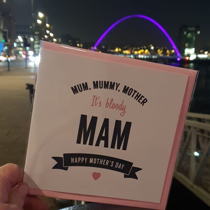 Everyone knows it's not your mum you need to be getting a card for next week I Love Newcastle